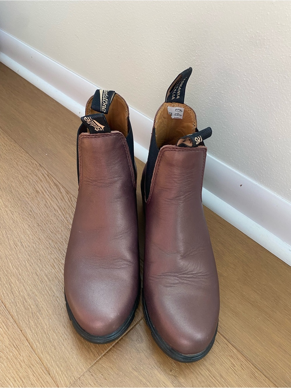 Blundstone metallic Brown Leather Chelsea Ankle Boots with Black Elastic size9.5 - Picture 2 of 7